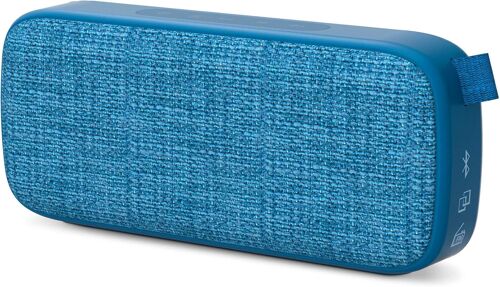 VornixorSarlshop-Energy Fabric Box 3+ Trend (TWS, Bluetooth v5.0, 6 W, USB&microSD MP3, FM Radio, Audio-In) - Bleu