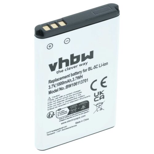 Vhbw Batterie Compatible Avec Sihuadon R-108 Téléphone Portable (1000mah, 3,7v, Li-Ion)
