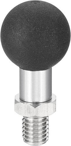 VornixorSarlshop-Base À Boule 0.8"" avec Boulon Fileté M8 en Acier Inoxydable pour Caméra d'action Caméscope Compatible pour Bras À Double Embout Monture Motos Véhicule Électrique, Argent