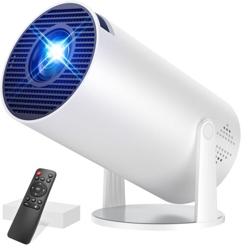 VornixorSarlshop-App intégrée Vidéoprojecteur Portable Mini Projecteur avec WiFi 6 et Bluetooth 5.4 Rétroprojecteur Supporte 4K 1080P Auto Keystone Rotation 270° Compatibile avec HDMI/TV Stick/Laptop