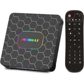 VornixorSarlshop-Android 14.0 TV Box, Box TV 4 Go RAM 32 Go ROM RK3528 Quad-Core Cortex-A53 8K Decoder, support 2.4G/5.0GHz Dual Wi-Fi 6 BT 5.0, USB 3.0/2.0, HDMI 2.0 Smart TV Box