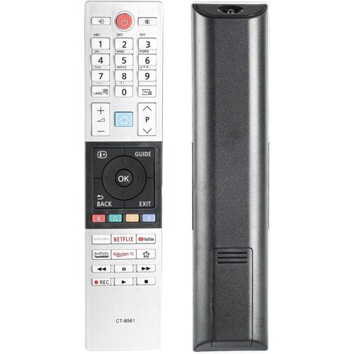 VornixorSarlshop-Télécommande CT-8561 RC45151 Compatible avec Toshiba Smart TV 43UK3163DG 50UK3163DG 55UK3163DG 65UK3163DG 30110095 Contrôleur de Remplacement avec PrimeVideo Netflix Youtube Boutons