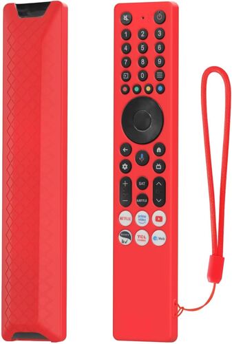 MEVRONISSHOP-Coque Compatible avec TCL RC833A, Anti-Chute, Anti-Collision, Ultra-Mince et Léger Silicone Télécommande Étui de Protection. Blanc