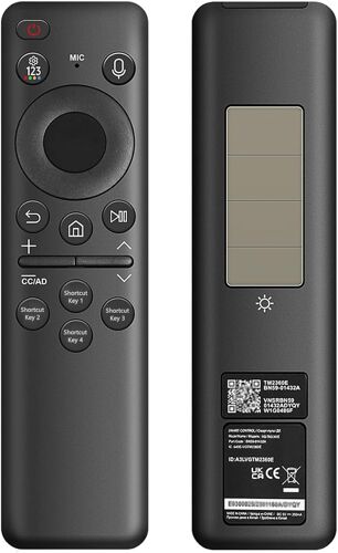 VornixorSarlshop-Telecommande pour Samsung Smart TV, BN59-01432A Télécommande Vocale de Chargement Solaire, Telecommande Universelle de Rechange pour Samsung The Frame Neo QLED 4K 8K HDR Smart TV