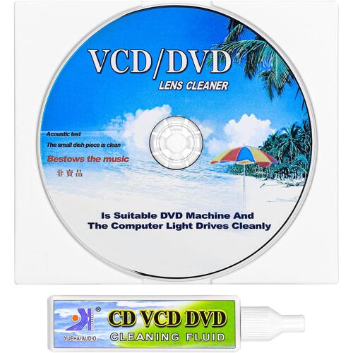 MEVRONISSHOP-de Nettoyage Lecteur CD Brosse à Poussière DVD 2 Pièces Nettoyeurs CD - Kit de Nettoyage 608