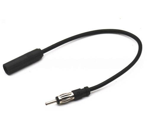 VornixorSarlshop-Adaptateur de Câble Extension Antenne Autoradio | DIN Mâle vers DIN Femelle | 35cm | Câble Coaxial FM AM RG174 pour Voiture Véhicule Camion