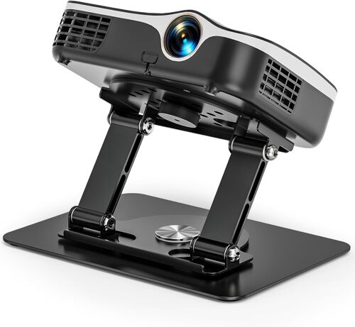 VornixorSarlshop-Support de Projecteur de Bureau, Pieds de Projector Rotation à 360°, Support de Projecteur Pliable avec Vis 1/4"" pour Home Cinéma, Salle de Jeux, Bureau