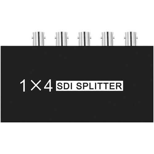 MEVRONISSHOP-Répartiteur SDI Numérique 1X4 Répartiteur Multimédia Adaptateur D'Extension SDI avec Vidéo TV 1080P pour Projecteurs, Prise Moniteur-UE Facile à Utiliser