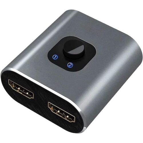 MEVRONISSHOP-Répartiteur HDTV ¿ Connecteur adaptateur 2 en 1 pour PC, ordinateur portable, moniteur ou TV, répartiteur vidéo Plug and Play pour home cinéma, bureau, salle de classe, salle de contrôle