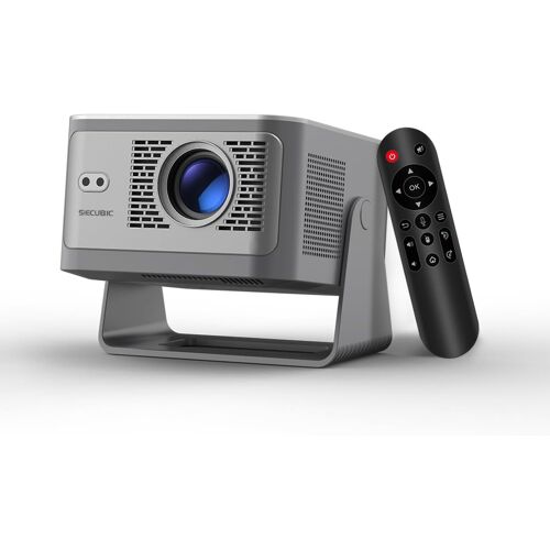 VornixorSarlshop-Vidéoprojecteur Portable 4K Full HD 1080P, Mini Projecteur 600 Lumens ANSI, Android 14 WiFi 6 Bluetooth 5.4, Correction de Distorsion et Focus Automatique, Cinéma Maison Intérieur Ex