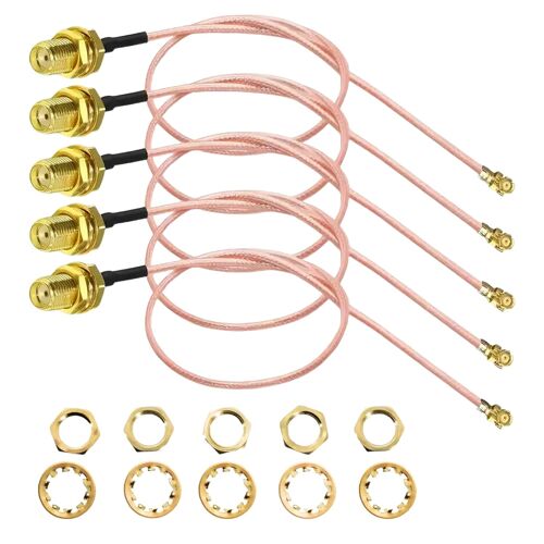 VornixorSarlshop-5pc Cable SMA Femelle Vers IPX U.FL 15cm RG178 Faible Perte Adaptateur Coaxial RF Pour Mini PCI Bluetooth GPS Antenne 4G WiFi Carte PCI Connecteur SMA Pour Réseau Et Vidéo Sans Fil