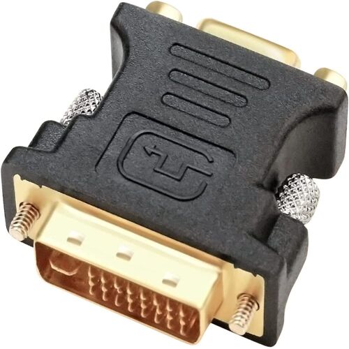 MEVRONISSHOP-Adaptateur DVI vers VGA 24 + 1 broches DVI-D mâle vers VGA femelle convertisseur 1080p connexion vidéo pour moniteur, ordinateur, projecteur