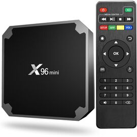 VornixorSarlshop-X96 Mini IPTV, Android 11.0 Boîte TV 2GB/16GB, Box Android TV 4K avec Amlogic S905W2 Quad-Core chipset 64 Bits WiFi 2.4G, 4K HD,H.265