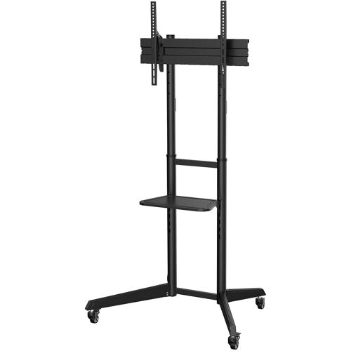 VornixorSarlshop-Support de Sol Eco avec Roue Plateau pour DVD pour écran TV 50 kg de 37 70 Noir