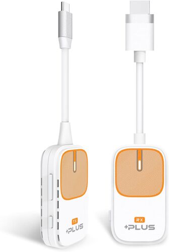 MEVRONISSHOP-EZCast Pocket Plus ¿ Récepteur et émetteur d'affichage sans fil | Compatible USB-C et USB-A | Prise en charge Miracast et AirPlay | Fonctionne sans mode DP Alt | Parfait pour les réunion