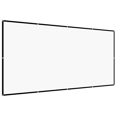 VornixorSarlshop-cran de Projection 3810 mm 16:9 4K 1080 HD, Toile de Vidéoprojecteur Murale, Angle de Vision Étendu, avec Crochets et Ruban Adhésif Double Face, pour Cinéma Domicile, Bureau, Classe