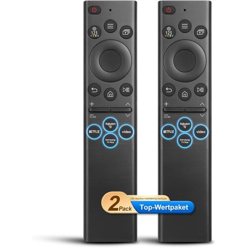 MEVRONISSHOP-Lot de Deux, Universelle pour Telecommande-Samsung-Smart-TV, Remplacement pour Telecommande Samsung Frame Solaire