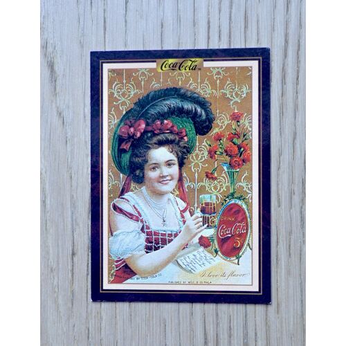 Carte Collection Coca Cola. Dame Au Chapeau Au Restaurant. Menu. 1902 . The Coca Cola Collection. Série 3. N°267.