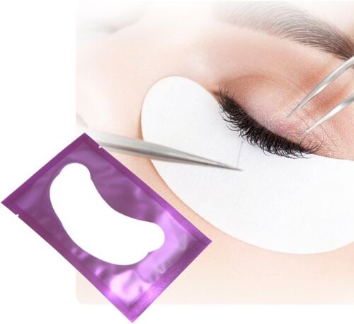Kalanka-50 Paire Patchs Pour Extensions De Cils Patch De Cils Gel Patch Non Pelucheux Gel Yeux Patchs Cils Pad Eye Masque Beauté Outil (Violet) 