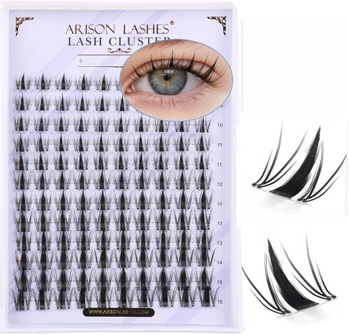Kalanka-Arison Lashes Manga - Extensions De Cils - Anime Fairy Cluster - Cils Épineux - Cosplay - Bricolage (Anime D-9-16mix) 