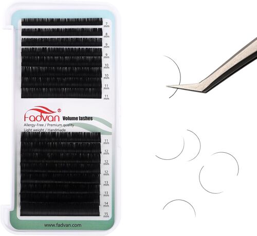 Kalanka-Extension De Cils À Cils Mix 7-15mm 0.20c Curl 1:1 Professionnel Classique Faux Cils Individuels One By One(0.20c-Mix 7-15) 