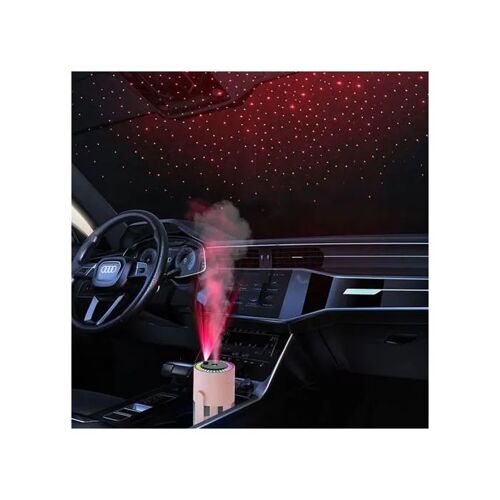 Humidificateur d'Air Mini Rose Projecteur d'Étoiles USB 280ml pour Voiture Maison Bureau - Silencieux et Compact