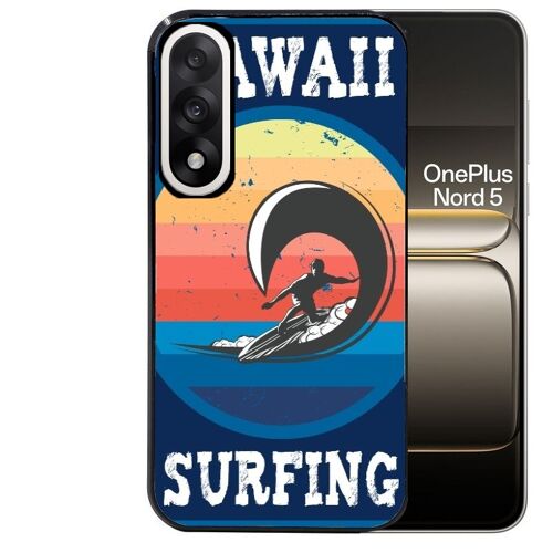 Coque noire pour OnePlus NORD 5 hawaii surf