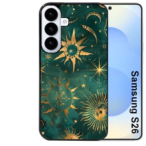 Coque noire pour Galaxy S26 lune astro