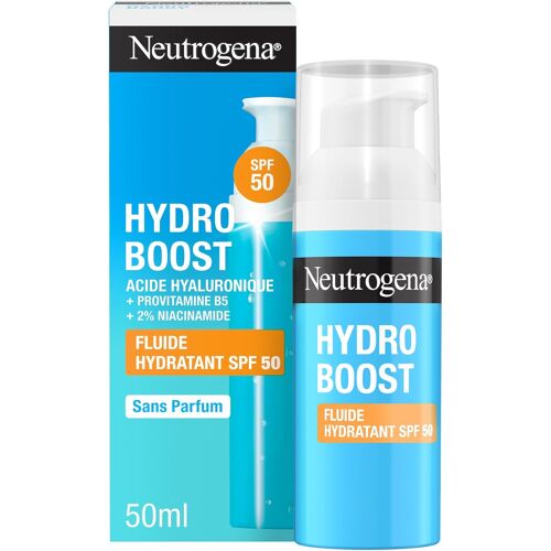 Kalanka-¿ Fluide Hydratant Hydro Boost Spf 50 (Flacon-Pompe De 50 Ml) ¿ Soin Visage À L¿Acide Hyaluronique, Provitamine B5 Et Niacinamide ¿ Soin Hydratant Avec Protection Solaire 