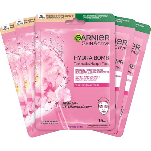Kalanka-Hydra Bomb Lot De 5 Masques Hydratants À L'acide Hyaluronique Et Sakura Pour Peaux Mortes 
