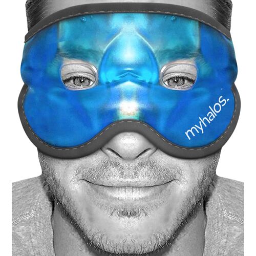 Kalanka-Myhalos Masque En Gel Rafraîchissant Réutilisable Avec Sangles Réglables ¿ Masque Froid Pour Les Yeux Gonflés, Les Cernes Et De Bois ¿ Compresse De Poche De Glace Pour Les Sinus, Les Maux De 