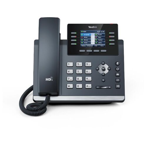 Yealink SIP-T44W téléphone fixe Gris 8 lignes LCD Wifi
