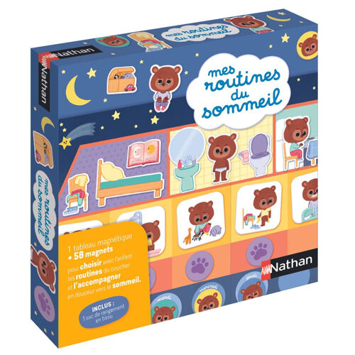 Jeu magnétique Nathan Mes Routines du Sommeil - 58 aimants 41,5x25,5 cm - 3+ ans