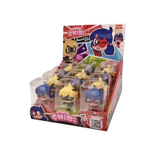 Figurine Chibi Bandai Miraculous - 10 Cm, Changement De Couleur, Modèle Aléatoire