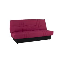 Canapé convertible Clic-clac CONFORTEAM PIXIE 3 places tissu bordeaux 190 x 90 x 92 cm