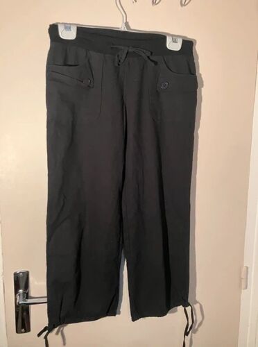 Pantacourt Fluide Noir - Taille M - Femme - Style Casual
