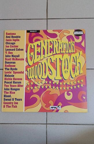 Generation Woodstock. Double Lp Rfm Radio. Arcade 14587 1.
