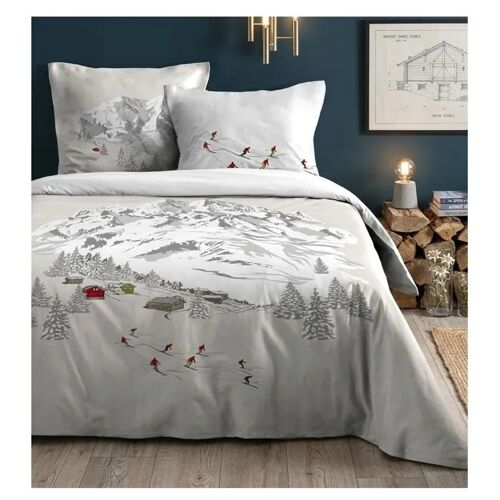 Parure De Lit En Percale De Coton 240 X 260 Cm Station Meribel