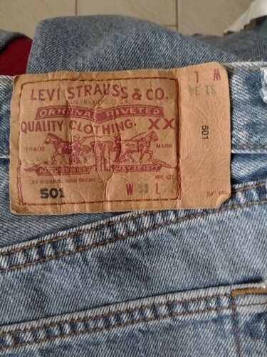 Jean Levi'S 501 Bleu Ciel W31 L34 Pour Homme