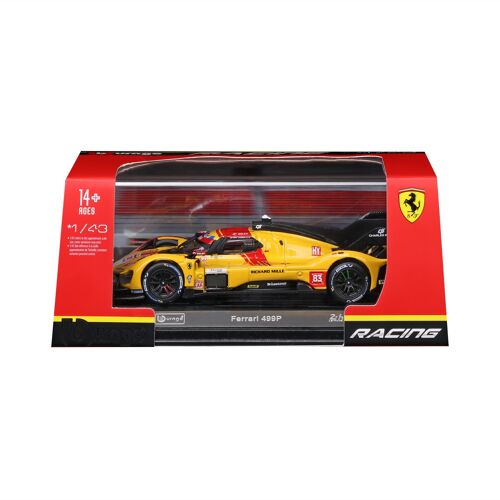Bburago 1/43 Ferrari Racing - 499p Le Mans 2025 #83 - Jaune - Boite Cristal