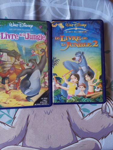 K7 Vhs Disney Le Livre De La Jungle 1 Et 2