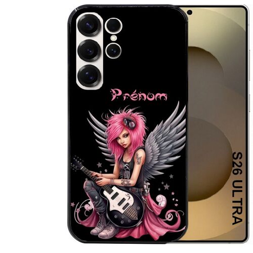 Coque noire Taperso pour Galaxy S26 ULTRA avec motif fee rock personnalisee