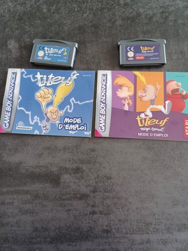 Lot De 2 Jeux Titeuf Pour Game Boy Advance