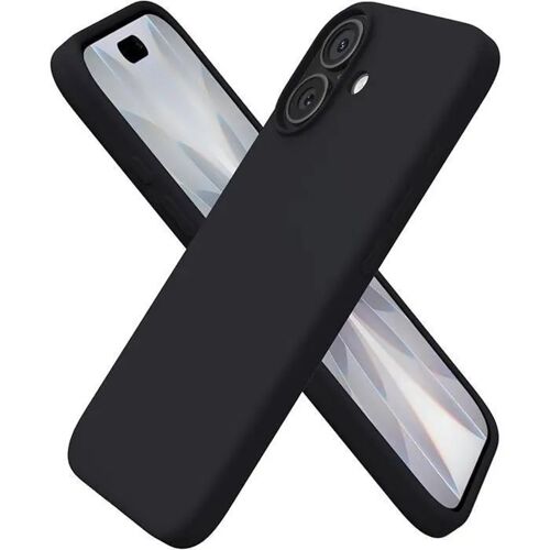 Coque pour iPhone 17 (6,3") - en Silicone Liquide, Protection Antichoc Complète, Intérieur Doux en Microfibre - Noir - NONOVIVI