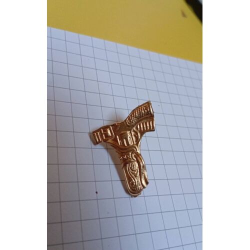 Pin's Pistolet Arme Relief Western Country Doré Ref 2066b