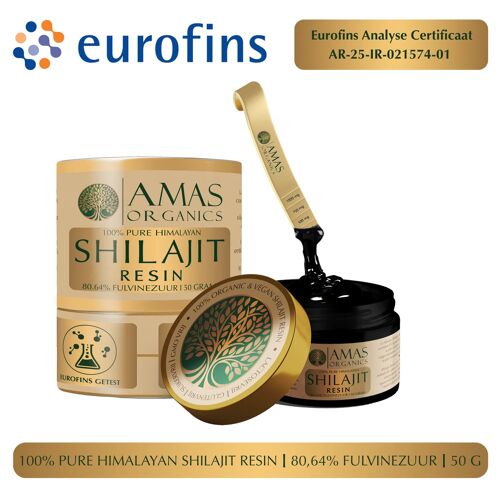 100% Pure Himalayan Shilajit Resin | 80.64 Fulvic Acid | 50 G | Food Supplement