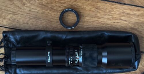 télé objectif 500mm pour boitier Nikon série D avec bague d'adaptation