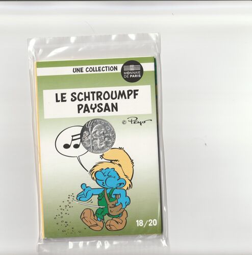 10 Euro Schtroumpf, En Argent , Paysan