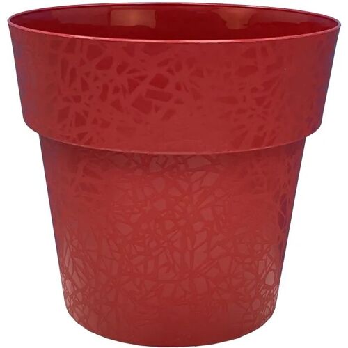 Pot De Fleurs Décoratif Riviera Terea Ø 58 Cm Rouge Brillant