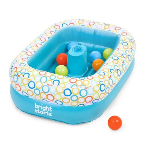 Baignoire bébé gonflable BRIGHT STARTS Bathe & Giggle - Pompe intégrée et 8 balles